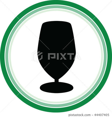 Bottle and glasses silhouette vector Bottle and glasses silhouette vector 44407405