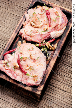 Raw meat selection 44408751