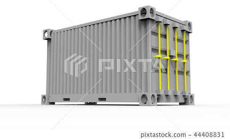 3d rendering of a shipping cargo container - Stock Illustration ...