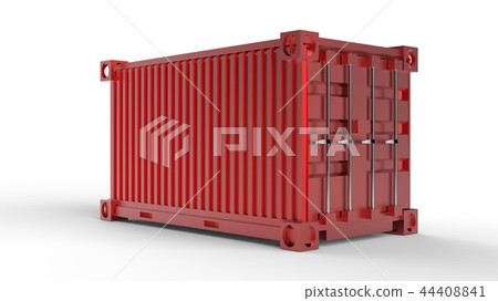 3d rendering of a shipping cargo container 44408841