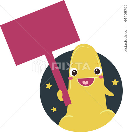 Mascot Sex Toy Board Signage Illustration Mascot Sex Toy Board Signage Illustration 44409793