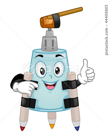 Mascot Stem Science Art Bot Illustration 44409805