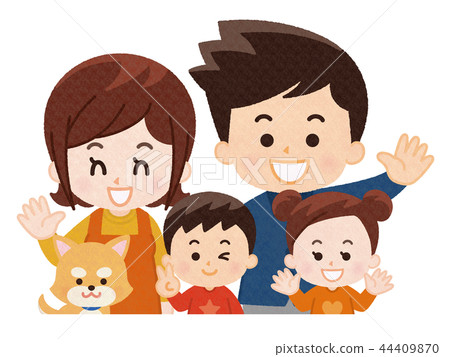 Parents and dogs with friends and dogs 44409870