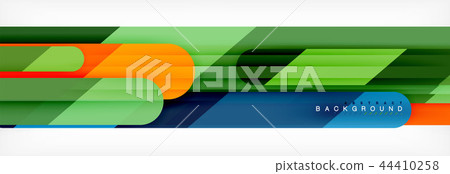 Abstract colorful lines, modern geometric background design 44410258