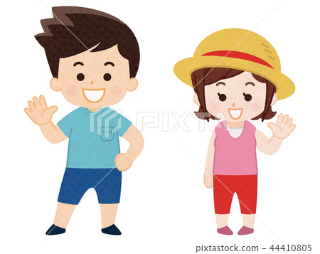 父親和母親夏天的衣服 44410805