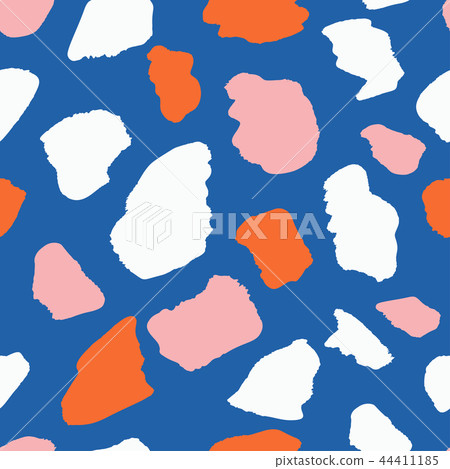 Trendy vector seamless pattern with abstract forms. Trendy vector seamless pattern with abstract forms. 44411185