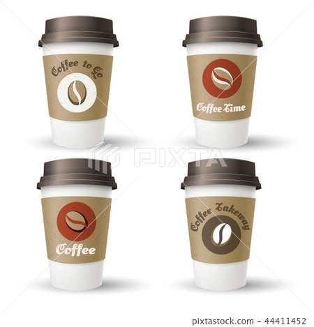 Hot coffee takeaway cups Hot coffee takeaway cups 44411452