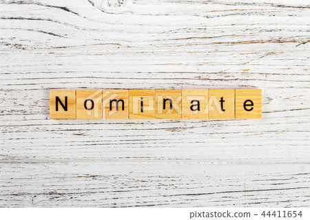 NOMINATE word made with wooden blocks concept NOMINATE word made with wooden blocks concept 44411654