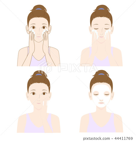 Young woman taking care of your skin 44411769