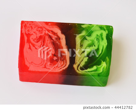 cosmetic soap with pomegranate and green apple 44412782