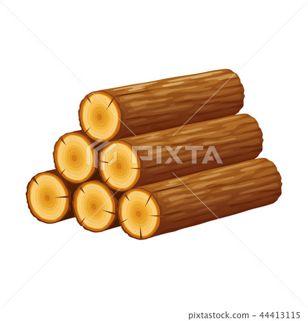 Pile of logs, stack of trunks, cutted trees, logging. Pile of logs, stack of trunks, cutted trees, logging. 44413115