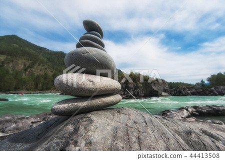 Katun river, in the Altai mountains Katun river, in the Altai mountains 44413508