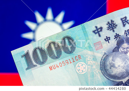 圖庫照片: taiwan currency notes , currency, taiwan flag.