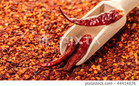 dry hot peppers closeup texture 44414876