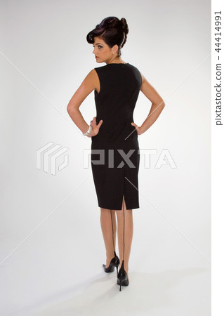 Woman in black dress 44414991