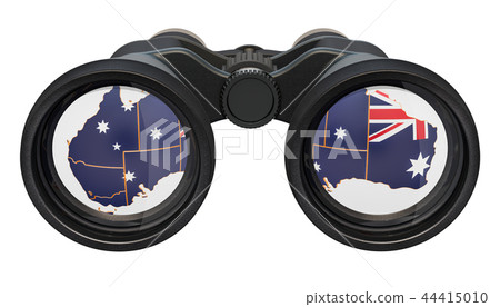 Espionage in Australia concept, 3D rendering 44415010