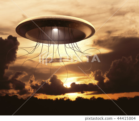 Extraterrestrial Spaceship Alien UFO War 44415804