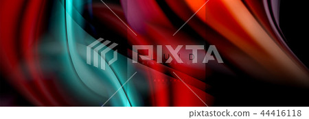 Rainbow fluid abstract shapes, liquid colors design, colorful marble or plastic wavy texture Rainbow fluid abstract shapes, liquid colors design, colorful marble or plastic wavy texture 44416118