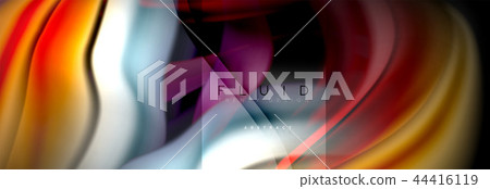 Rainbow fluid abstract shapes, liquid colors design, colorful marble or plastic wavy texture Rainbow fluid abstract shapes, liquid colors design, colorful marble or plastic wavy texture 44416119