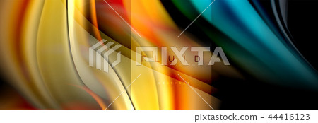 Rainbow fluid abstract shapes, liquid colors design, colorful marble or plastic wavy texture Rainbow fluid abstract shapes, liquid colors design, colorful marble or plastic wavy texture 44416123