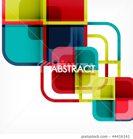 Abstract background, square shapes geometric... - Stock Illustration ...