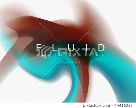 Background abstract - liquid colors wave flow 44416255