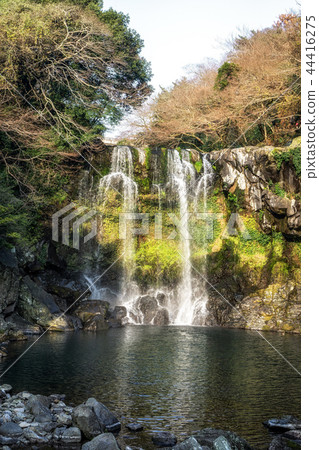 Cheonjeyeon Waterfalls in jeju island Cheonjeyeon Waterfalls in jeju island 44416275