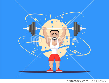 Weight Lifting athlete 44417327