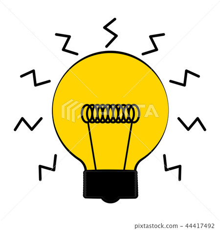 Conceptual lightbulb icon with a brain Conceptual lightbulb icon with a brain 44417492