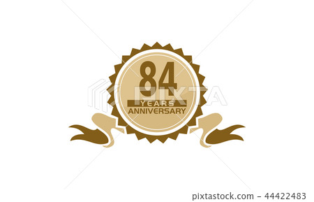 84 Years Ribbon Anniversary 44422483