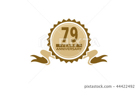 79 Years Ribbon Anniversary 44422492