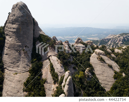 Aerial view of Montserrat, Spain 44422734