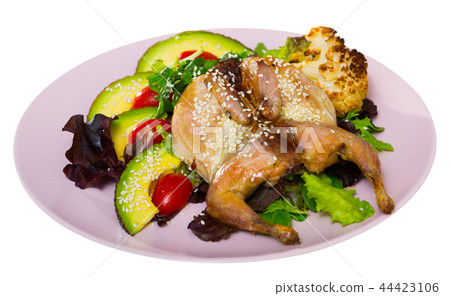 Quail Tabaka with sesame Quail Tabaka with sesame 44423106