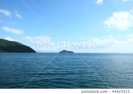 Lake Biwa with blue sky Lake Biwa with blue sky 44425015