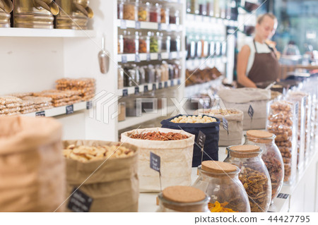 Photo of bags with dried fruits and nuts 44427795