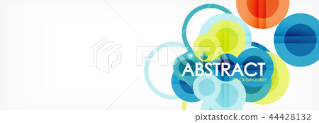 Circle composition abstract background Circle composition abstract background 44428132