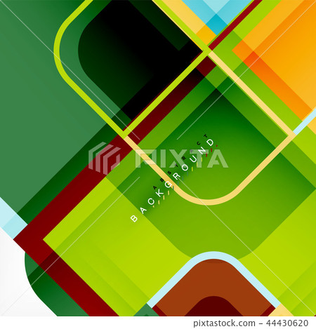 Square geometric abstract background, paper art... - Stock Illustration  [44430620] - PIXTA