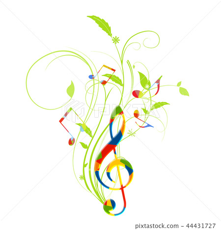 Music musical score Ikebana treble clef music notation music 44431727
