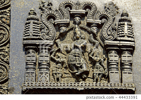 Carved figure, Temple complex, Warangal fort  44433391