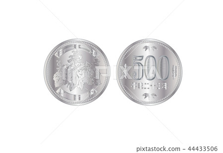 日元500日元硬幣 日元500日元硬幣 44433506