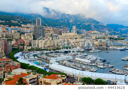 Beautiful view of La Condamine and Monte Carlo 44433628