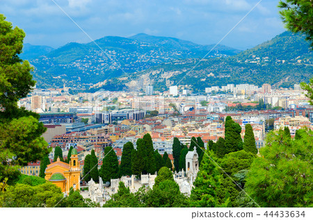 Scenic view from above of Nice, France 44433634