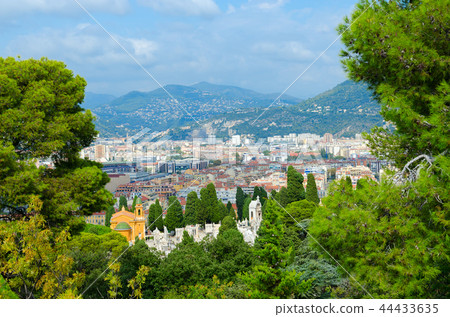 Scenic view from above of Nice, France 44433635