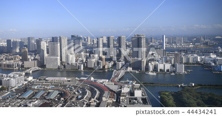 東京都市風景在日本築地市場·歷史83年，關閉6天。緊隨其後的是豐洲市場等。 44434241