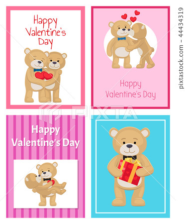 I Love You and Me Teddy Bears Vector I Love You and Me Teddy Bears Vector 44434319
