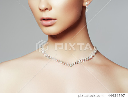 Beauty girl . Makeup and body care , skin care Beauty girl . Makeup and body care , skin care 44434597