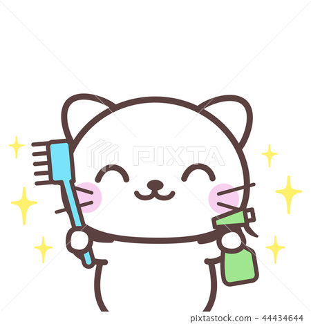 Cat cleaning the bath - Stock Illustration [44434644] - PIXTA