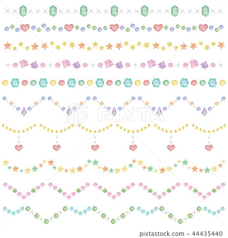 Watercolor style glitter line set Watercolor style glitter line set 44435440