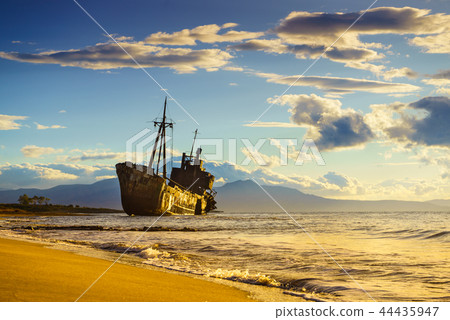 The famous shipwreck near Gythio Greece 44435947