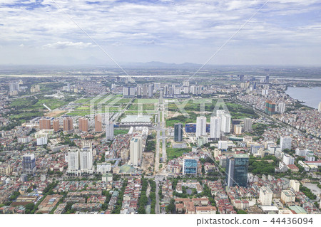 Hanoi skyline cityscape Sunset 44436094